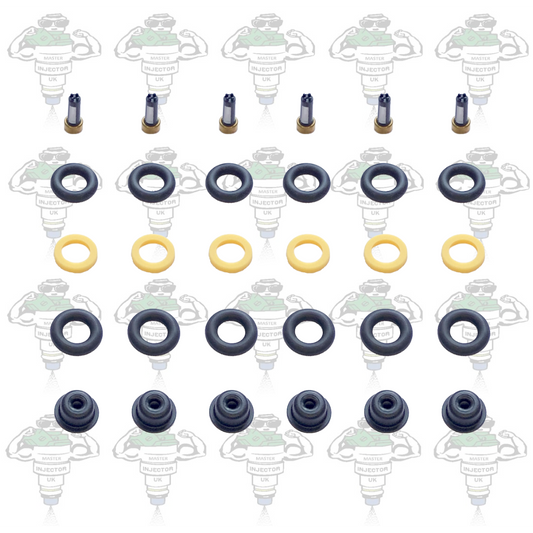 Bosch 0280155209 Mercedes 0000787323 Compatible Parts Kit With Shallow Pintle Caps 6 Cylinder - Kit 203